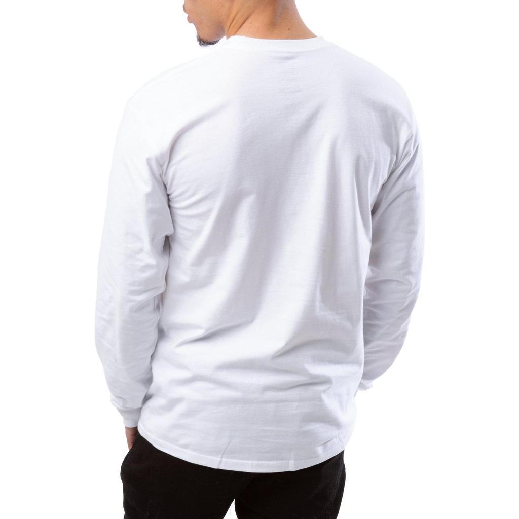 Vans Loose Fit Casual Graphic Print Crew Neck Long Sleeve T-Shirt Men Tops White VN0A5KCTZAS