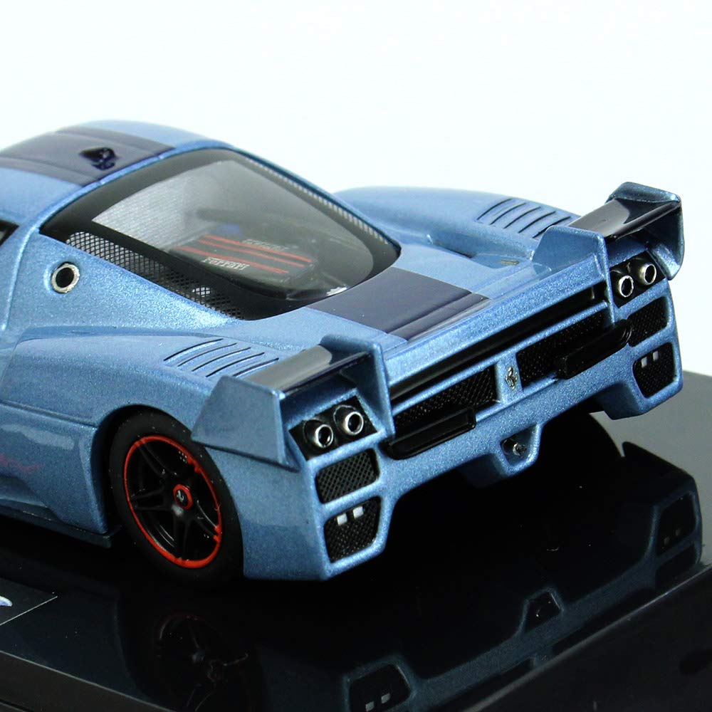 MATTEL DL Ferrari FXX Elite Finished Product 1/43 (Turquoise/Blue Stripes)