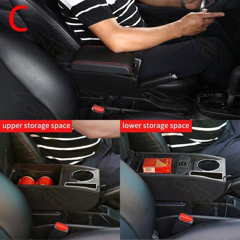 Armrest For Seat Ibiza For Ibiza MK4 IV 6J 2008-2017 Interior Design Car Console Armrest Storage Box Car Accessories