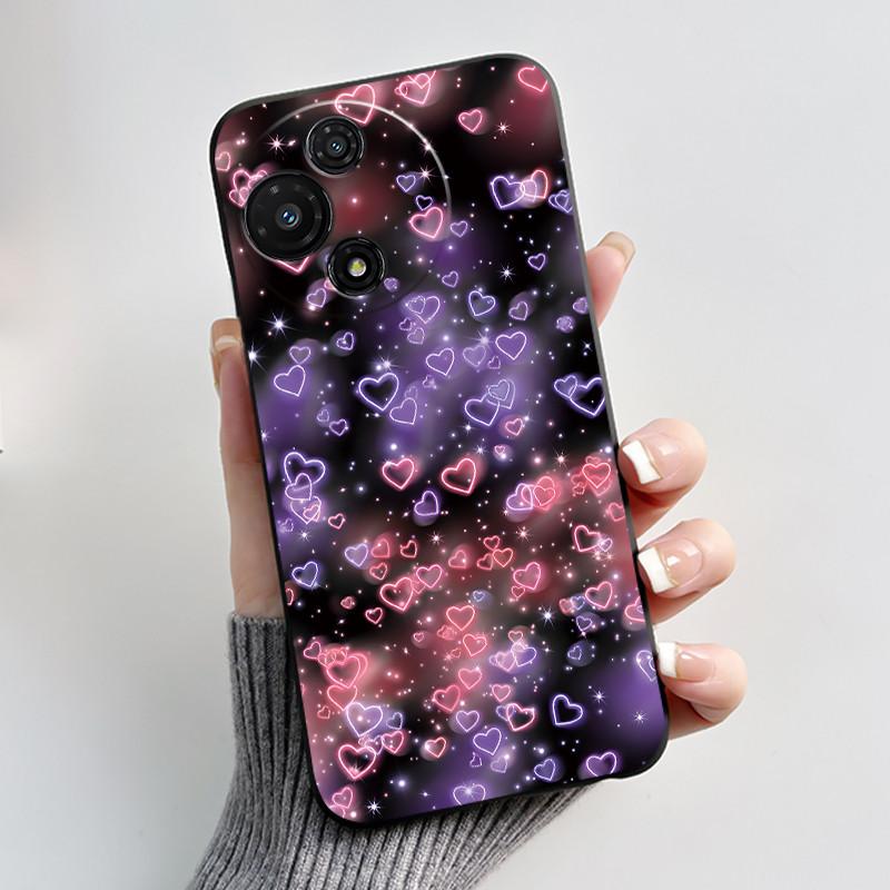 Cute Soft Black Casing For TCL 60R 5G/60 5G Shockproof Cover For TCL 60 SE Nxtpaper T521K Funny Cartoon Cat Design Shell