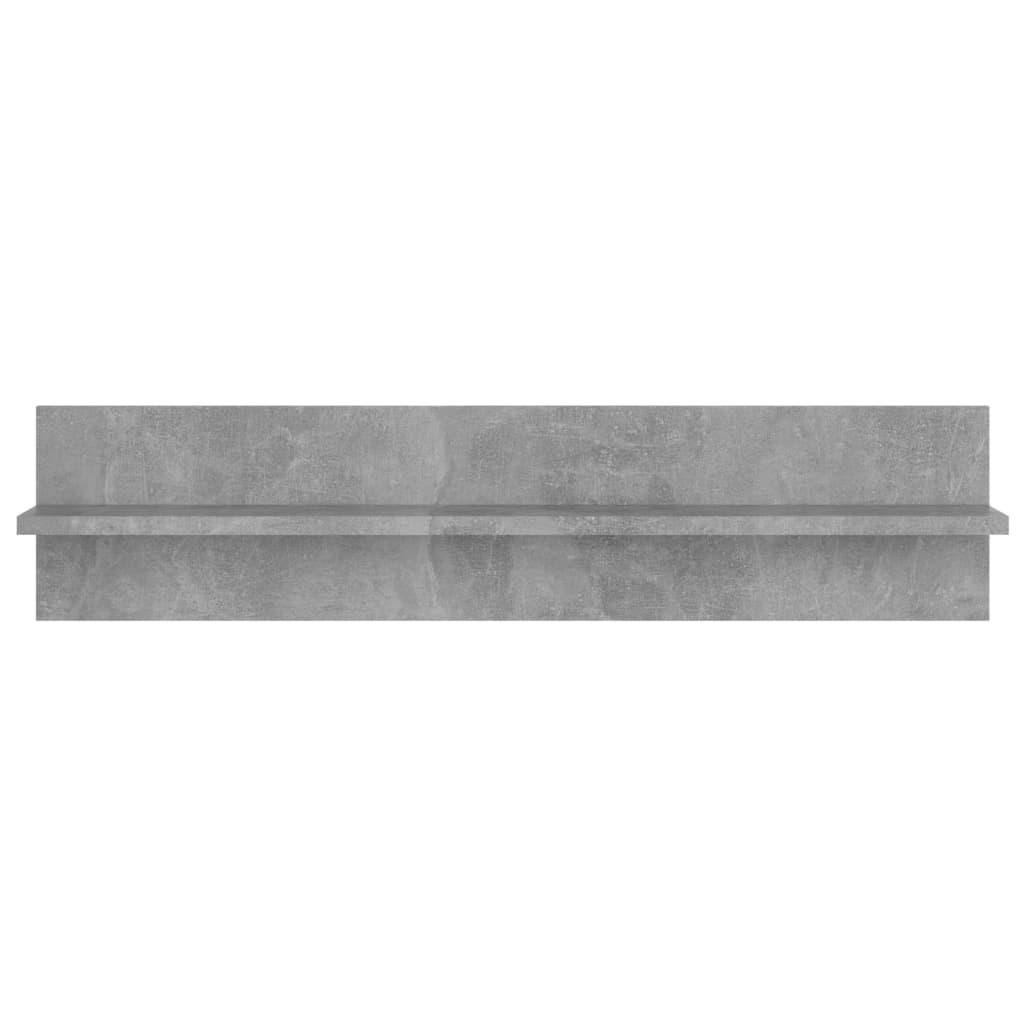Wall Shelves 2 pcs Concrete Grey 80 x 11.5 x 18 cm Particleboard
