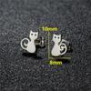 Minimalist Cute Animal Earings Jewelry Small Penguin Fish Swallow Stud Earrings for Women U Shaped Earing Oorbellen