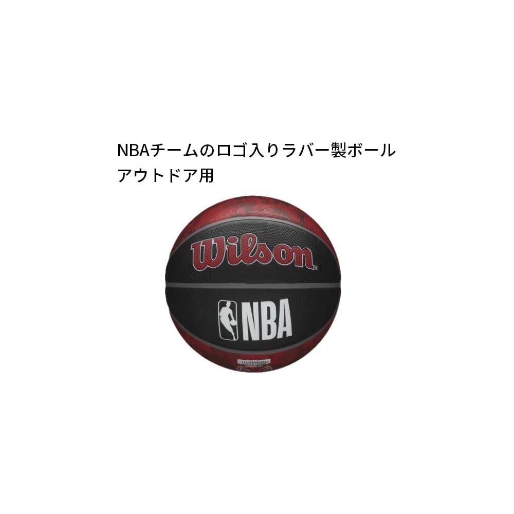 Wilson NBA Team Tie-Dye Basketball Toronto Raptors 7 Size 24.5cm Red