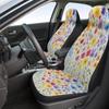 Floral Garden Themed Car Seat Cover Set For Most Cars, Trendy High-quality Car Seat Protector Covers Full Set, Universal Car Sea