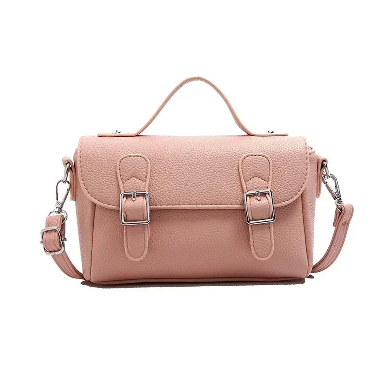 Versatile polyurethane shoulder bags for women monochromatic bags simple travel style casual fashion new styles