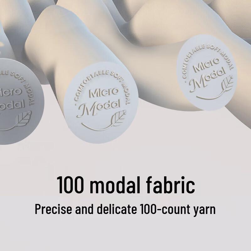 Yiershuang Men's 100-Count Modal Underwear (2-Pack) with 7A Antibacterial Silk Crotch