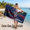 Bologna FC Design Beach Towel Custom Text Large Towel for Beach Vacation
