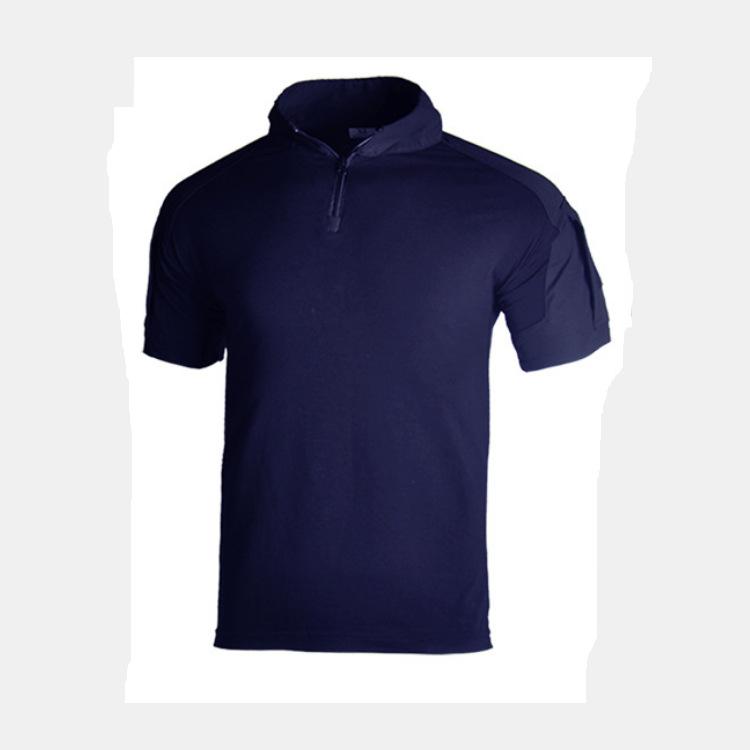 Men's Zippeer Front T-shirt Short Sleeve Shirt for Outdoor Working Fishing Hiking Camping