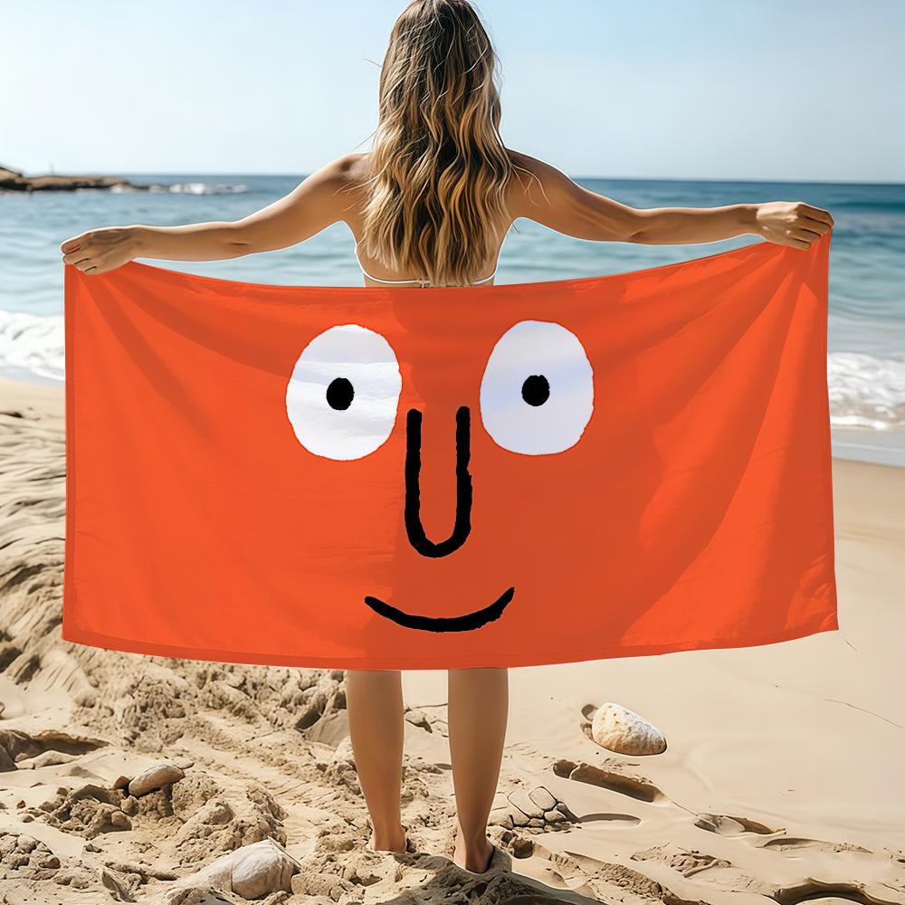 

Art J-Jean J-Jullien Cute Towel Beach Towel Oversized Quick Dry Towel Absorbent Soft Swim BeachTowels for Men Women W30*H60(CM)
