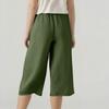 Women's Summer 3/4 Trousers  Summer Trousers With Pockets Causal Loose Trousers Fabric Trousers Sport Leisure Beach Trousers