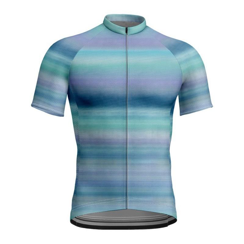 Mens Womens Short Sleeve Cycling Jersey Breathable Quick-Dry Bike Shirt Road Racing Team Wear