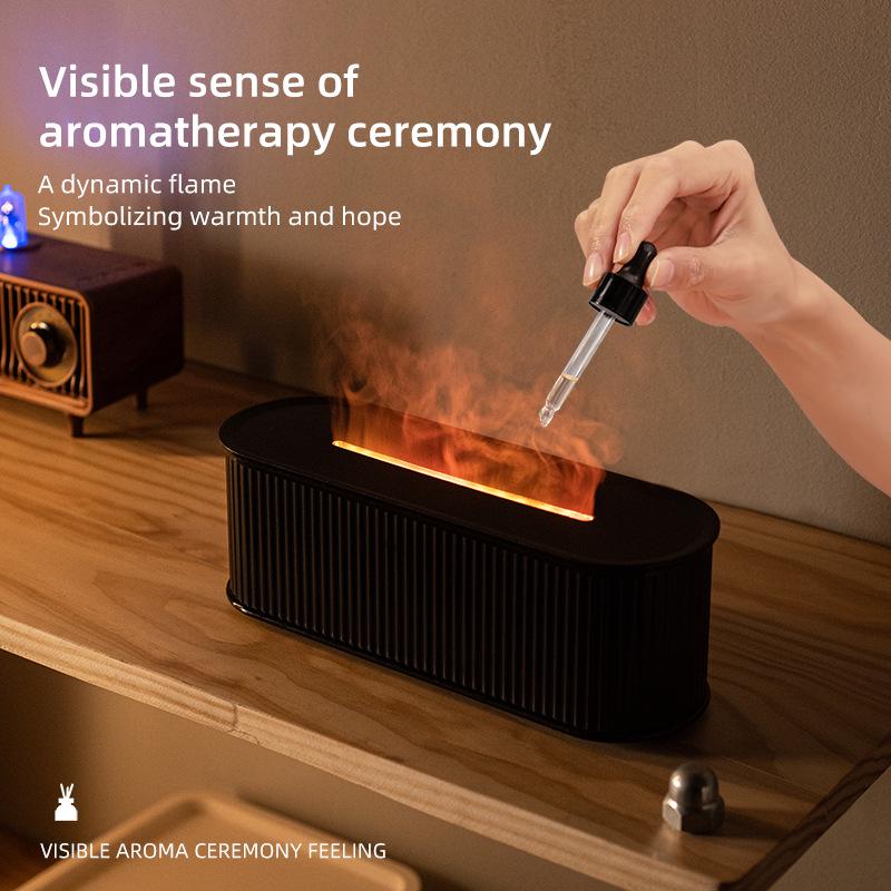 Silent Flame USB Humidifier & Aroma Diffuser with Colorful Night Light