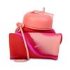 COOLPACK Silicone Water Bottle Pump 600 Ml Girls Pink