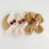 Girls Neck Scarf InsStyle Baby Cartoon Scarf Furry Plush Neck Warmer for Outdoor