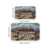 1 Piece Blue Beach Wave Design Welcome Door Mat, Ideal for Bathroom, Bedroom, Kitchen, Living Room-decorative Floor Mat, Bedroom