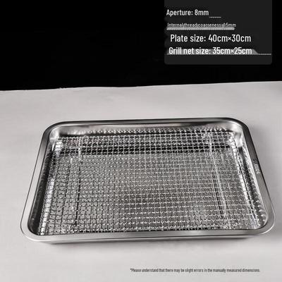 304 Stainless Steel Rectangular Grilling & Cooling Rack