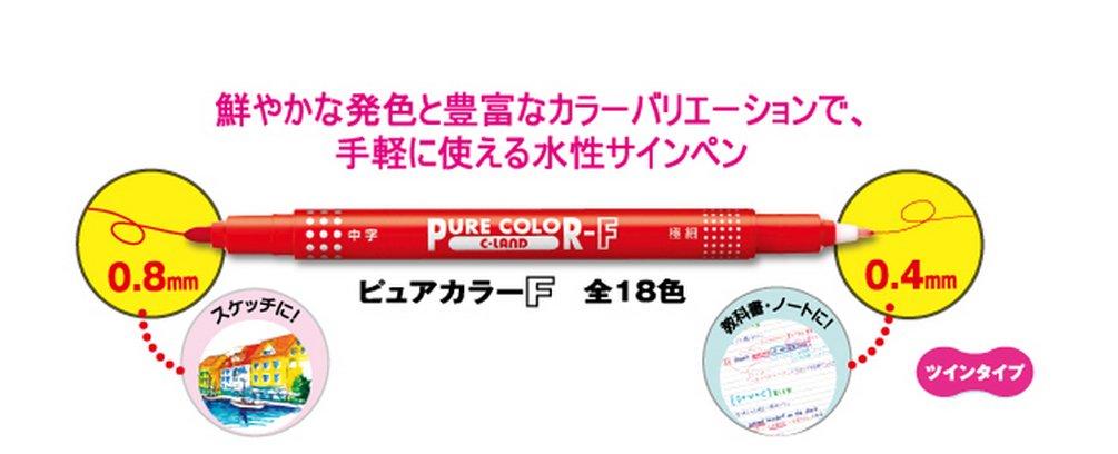 Mitsubishi Pencil Pure Color F 10 Water-Based Pen, Pink, Pens, PW101TPC.13