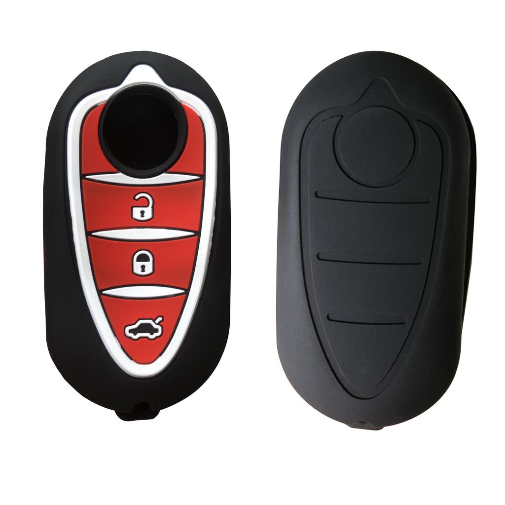 Flip Auto Key Cover for Alfa Romeo Mito Giulietta 159 Gta Silica Gel Key Case Remote Control Cover for Alarm Accessories for Car