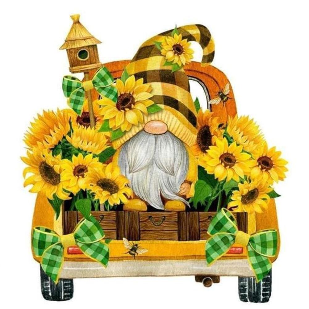 

5D DIY Full Round Drill Diamond Painting Gnome Kit Home Decoration Art Craft