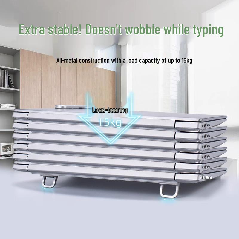 Portable Laptop Stand with Heatsink and Desktop Riser Bracket