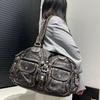 Ladies Vintage Washed Spice Girls Locomotive Tote Bag Large Capacity Shoulder Bag