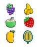 Jibbitz Fruits Джибитсы Фрукты 6 Шт Аксессуары Крокс Украшение