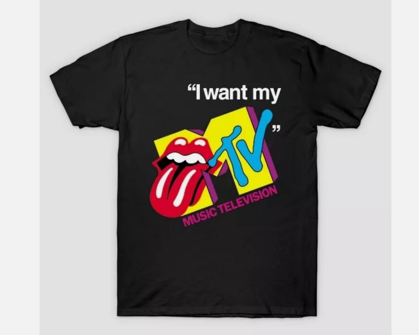 

26 i want my mtv retro music television 80s T-Shirt Short Sleeve All Sizes Unisex T-Shirt XL