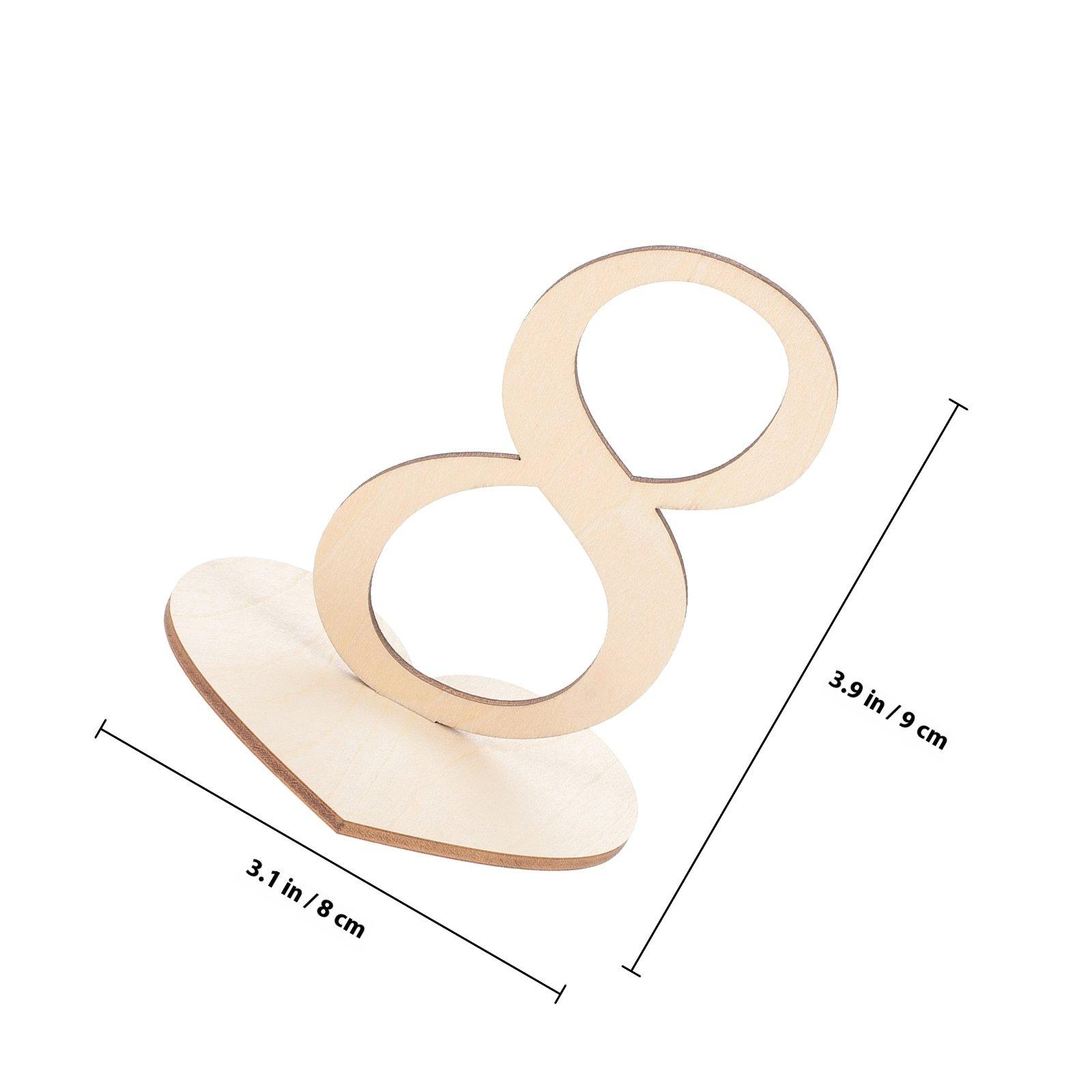 

10Pcs Heart Base Wooden Table Numbers for Wedding Party Reception Catering Table Decorations Standing Number Signs светло-желтого