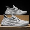 Herrenschuhe mit weicher Sohle Frühling und Sommer neue Fliegenstrick-Mesh-Schuhe atmungsaktive Lauf-Sportschuhe lässige dünne Strick-Trendschuhe