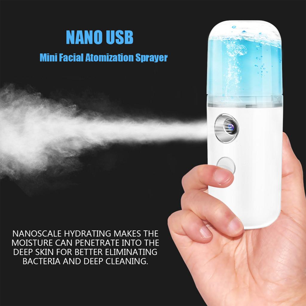 30ml USB Handy Nano Mist Spray Atomization Mister Face Facial Moisturizing Mist Sprayer