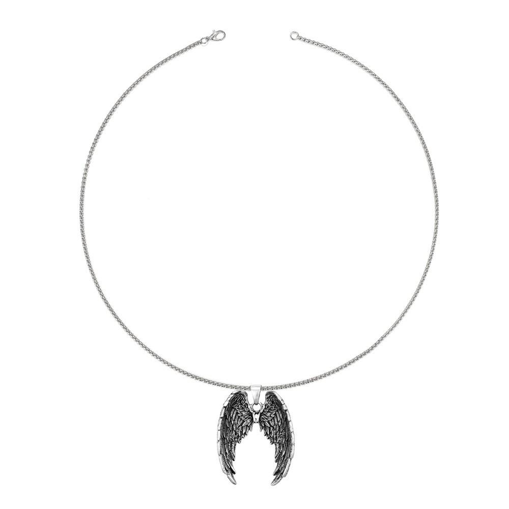 Domineering Men's Accessories Retro Angel Wings Wing Pendant Necklace