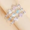 Y2k Bead Bracelet With Women's Countryside Style And Ice Transparency, Colorful Love Bow, Cloud Tassel Bracelet Suitable Parties