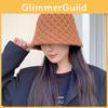 Autumn Winter Polyester Blend Bucket Hat With Windproof And Breathable Features For Women
