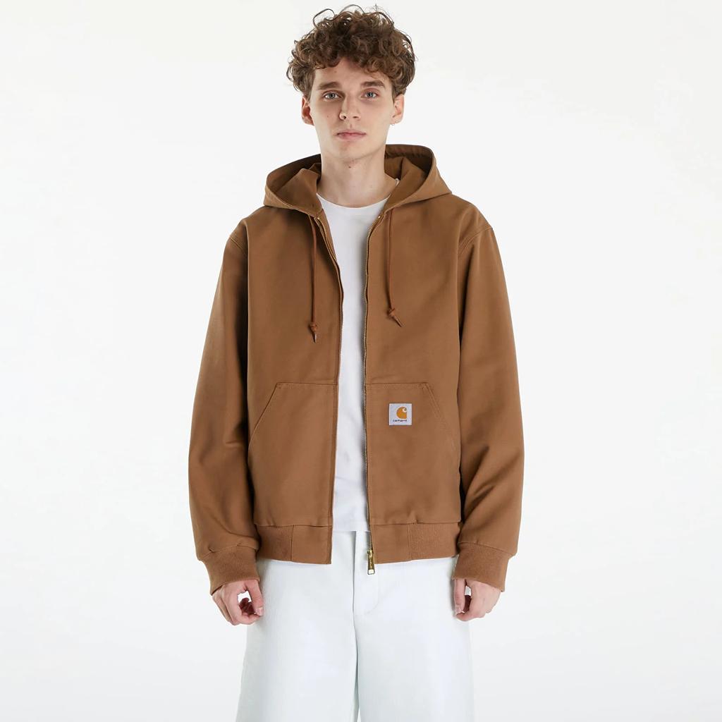 Carhartt WIP Solid Color Logo Hooded Long Sleeve Jacket Men jackets I032939-HZ-01