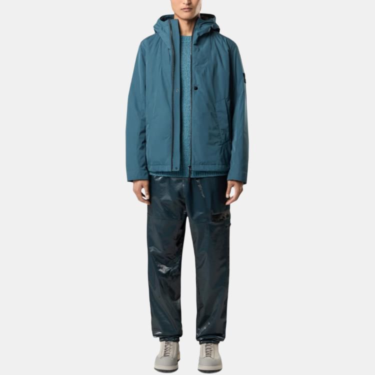STONE ISLAND Giacca con cappuccio e patch logo K2S154100047S0026-V0057