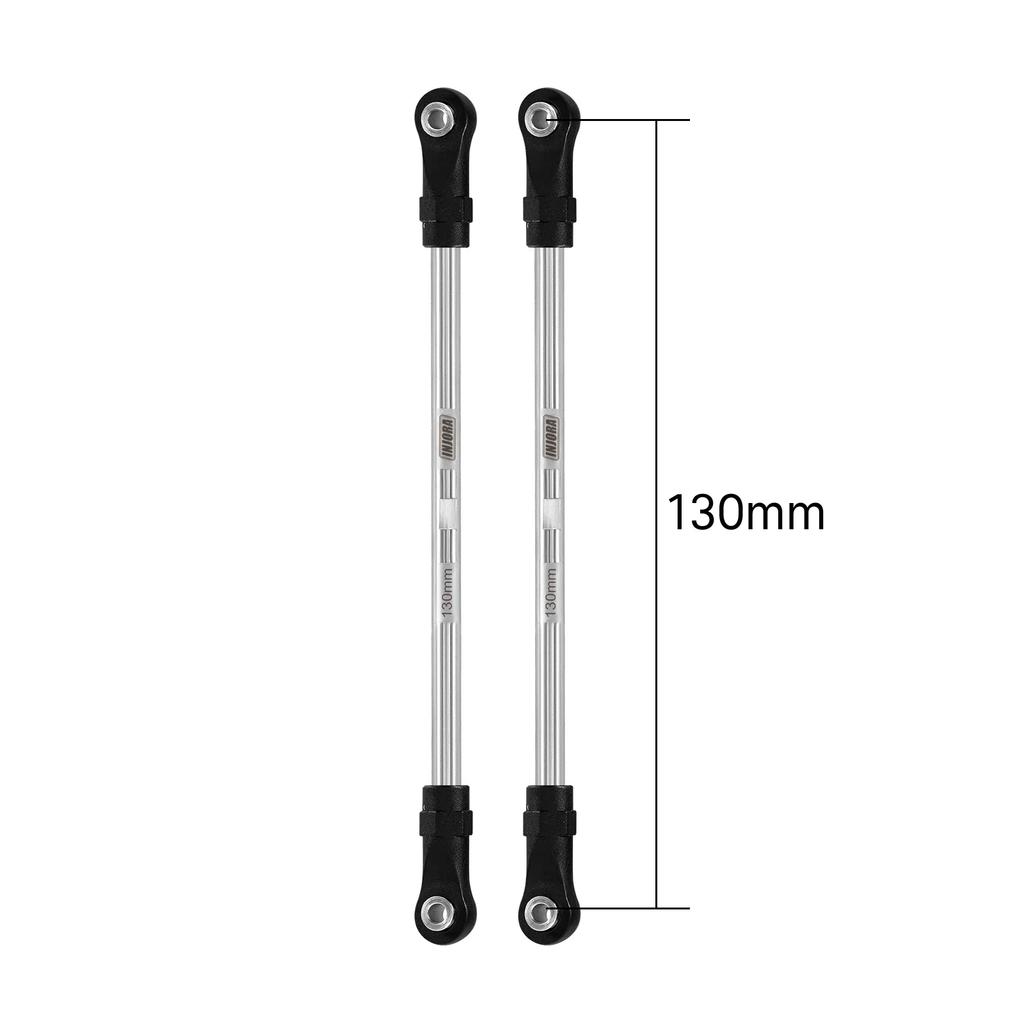 Injora Stainless Steel Builders Links With Rod Ends For 110 Rc Crawler Car