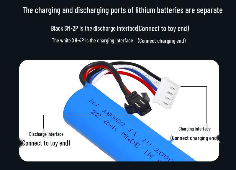 11.1V 2000mAh High-Discharge Lithium Battery for Electric Toy Guns (3S)