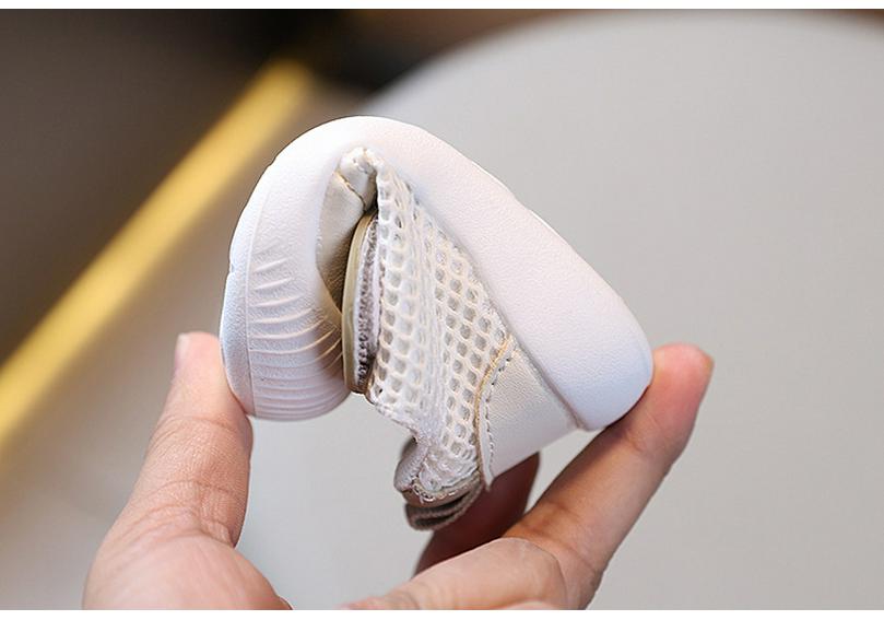 Atmungsaktive Mesh-Schuhe mit weicher Sohle für Kleinkinder zum Laufenlernen, 0-1 Jahr, Frühling/Herbst