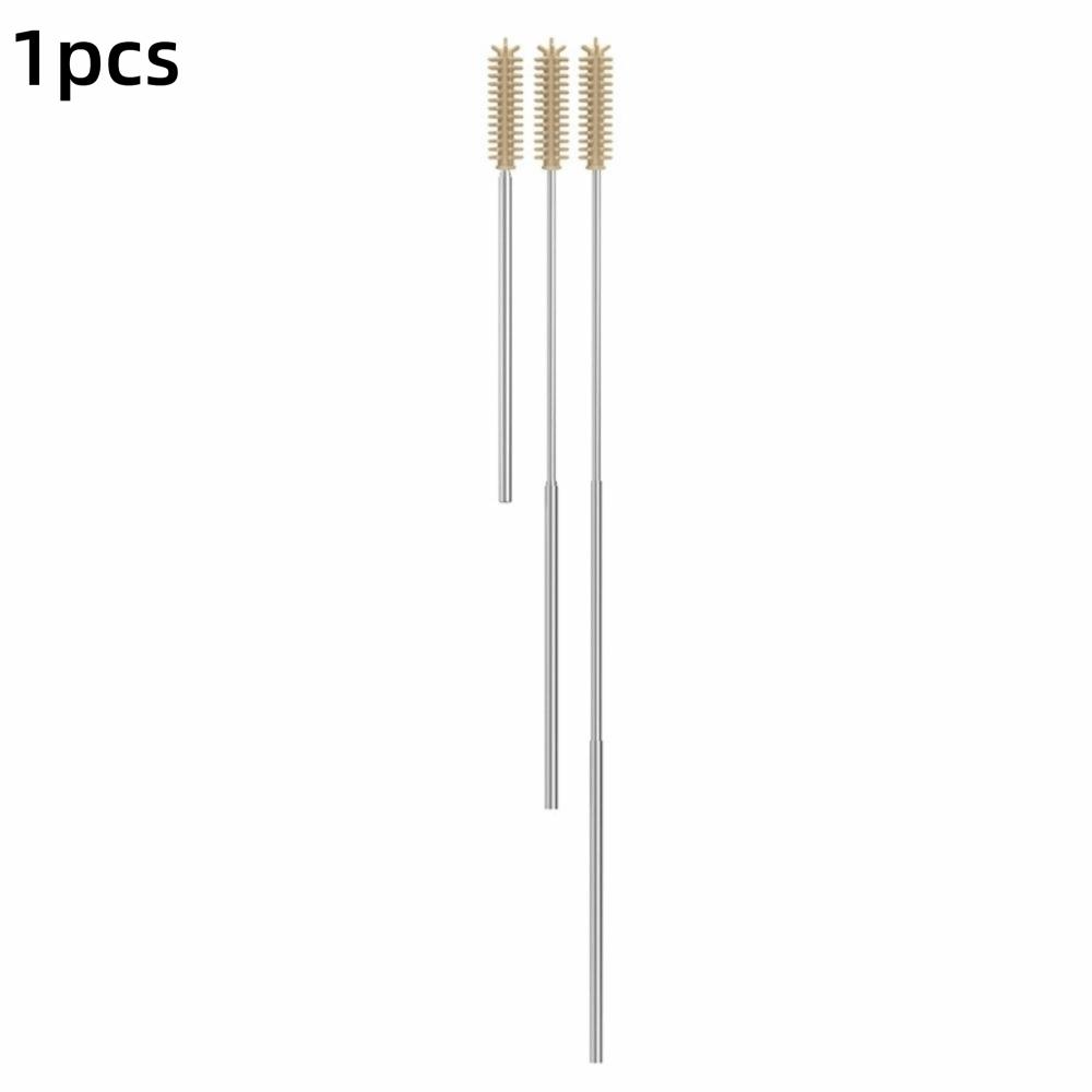Heat Resistant Silicone Straw Brush 304 Stainless Steel Tube Cleaner  Straw Maintenance