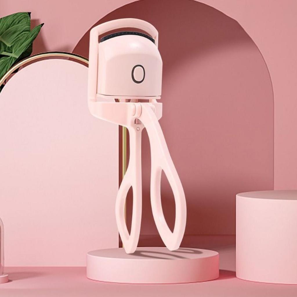 Elektrische beheizte Wimpernzange USB-wiederaufladbar 2 Heizmodi Beheiztes Curling Schnell Natürlich Langanhaltendes Werkzeug Wimpernzange