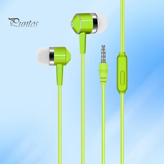 Wired Earphone with Microphone Comfortable Wired Headset Surround Bass Sound In-ear Headphone for Music Call