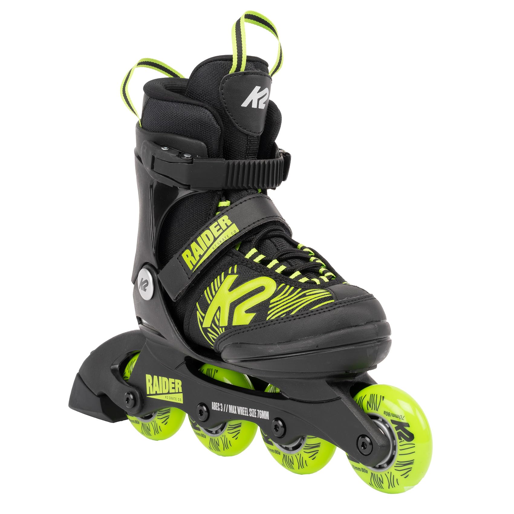 

Роликовые коньки для подростков RAIDER Black Lime I220200101 [Ketsu] 11-2/17.0cm-20.5cm