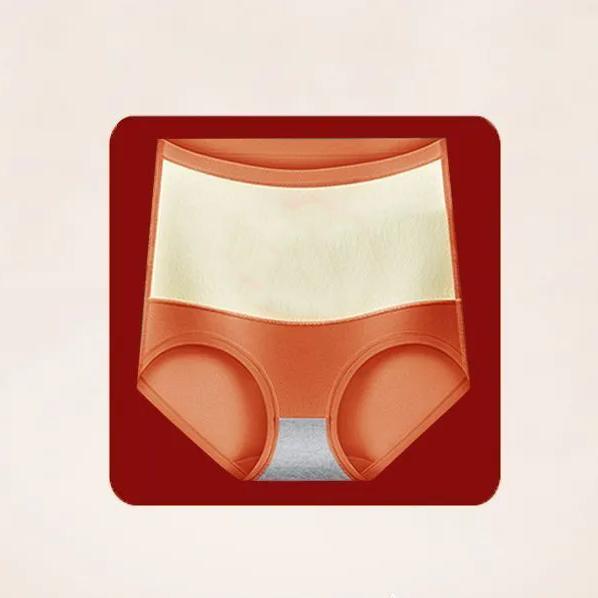 

WTEMPO женские утепленные кашемировые трусы из чистого хлопка с антибактериальным эффектом, с высокой талией, устойчивые к холоду, утолщенные плюшевые теплые трусы-шорты Palace Belly 2XL cg красный
