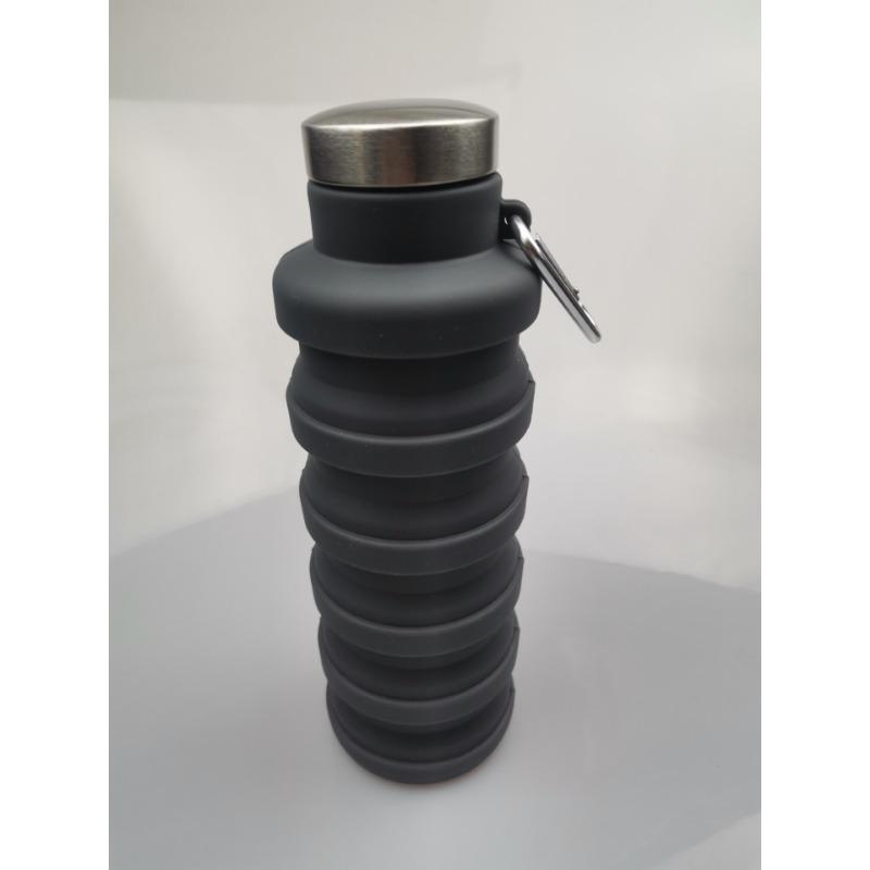 500ml Creative Silicone Folding Kettle Running Fitness Portable Compressed Outdoor Sports Cup