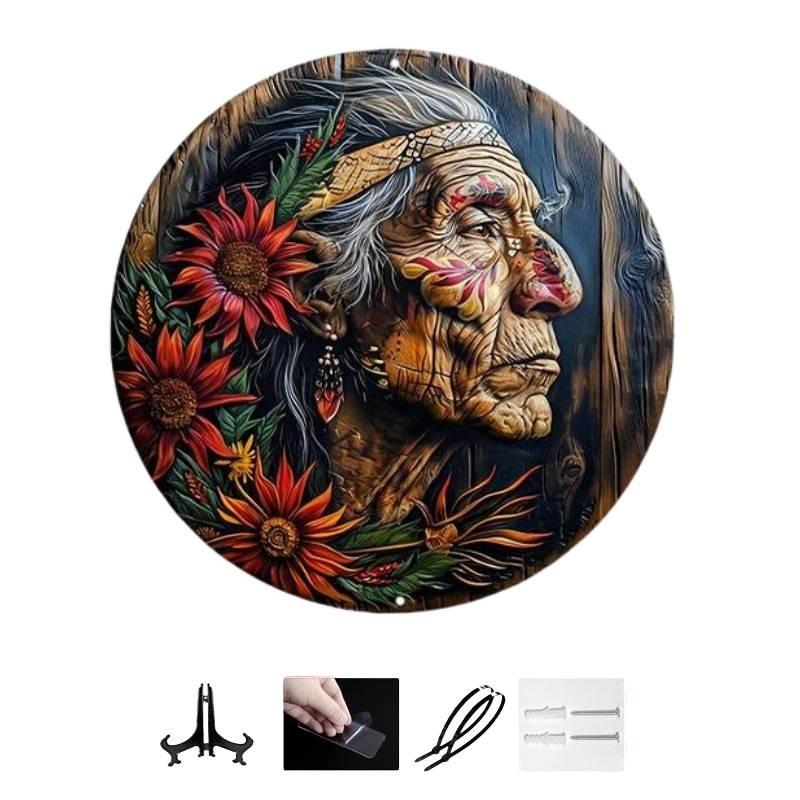 

Круглая настенная декоративная подвесная картина Бохо Ведьминский Декор для гостиной комнаты Style E,20*20cm/7.87*7.87in