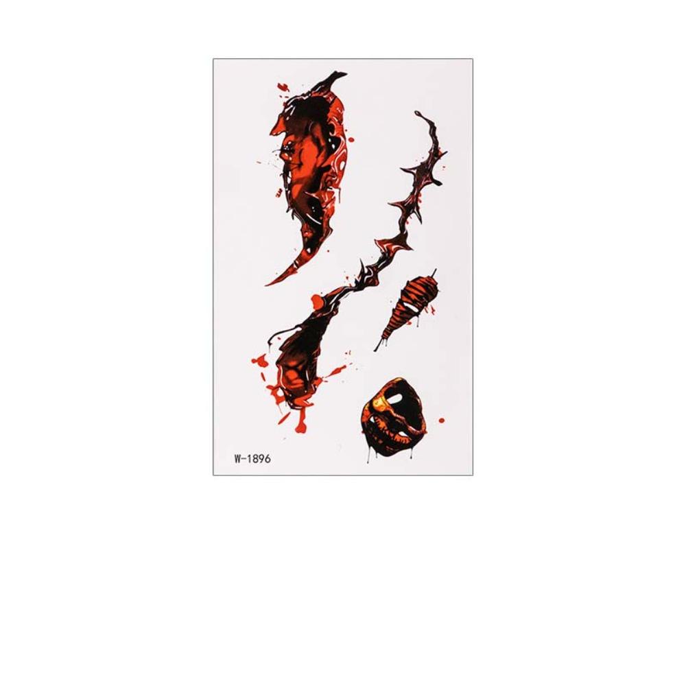 Eyeball Bloody Makeup Bruise Scab Scar Tattoo Sticker Body Art Scar Decals Photo Props
