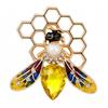 Decorative Insect Brooch Pin with Alloy Body for Coat Lapel Cardigan and Bag Accent, Single Jewelry Accessory Wear