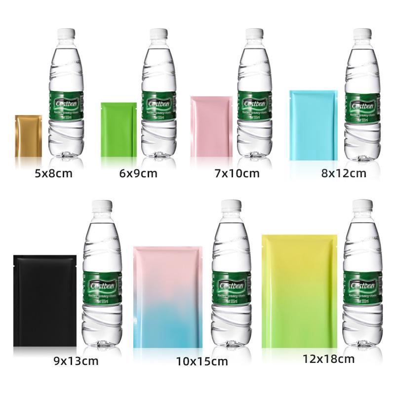 Colored Aluminum Foil Flat Seal Bags for Mask and Powder Packaging