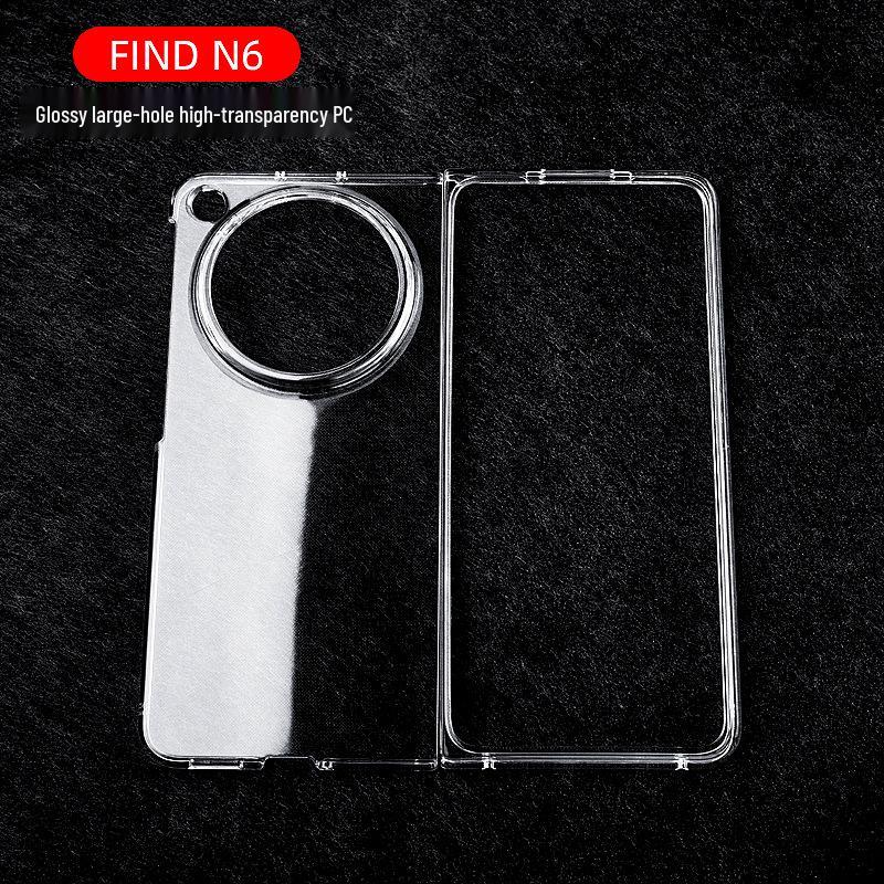 Magnetic Anti-Drop Transparent Case for OPPO Find N6 Foldable OPPO Find N6 прозрачный