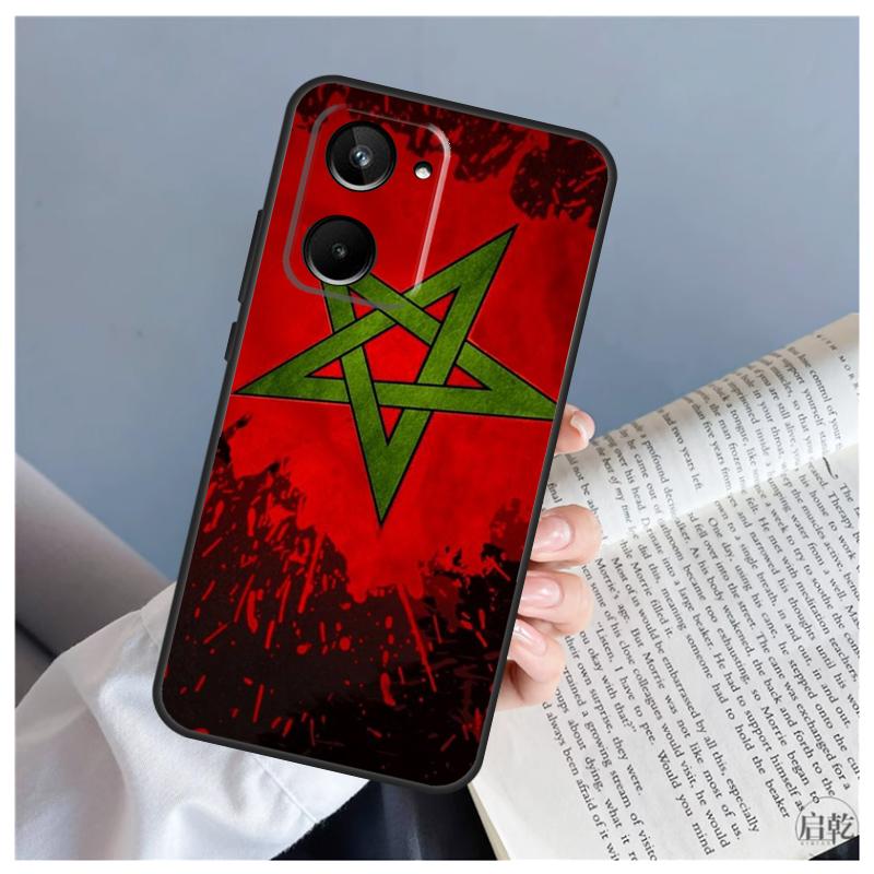Morocco Moroccan Flag For Realme 15 10 11 13 12 14 Pro Plus C65 C67 C71 C63 C61 C55 C51 C53 C75 GT6 GT7 Pro Case